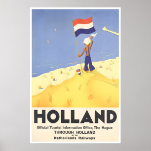 Cartaz de Viagem Holanda Arte da Holanda Impressão