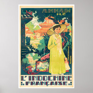 Cartaz de Viagem Hue Vietnam Arte Impressão Vietna