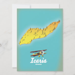 Cartaz de viagem Icasia Grécia.