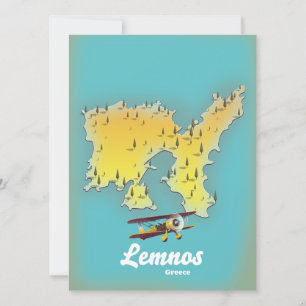 Cartaz de viagem Icasia Grécia.