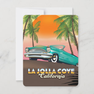 Cartaz de viagem La Jolla Cove Califórnia