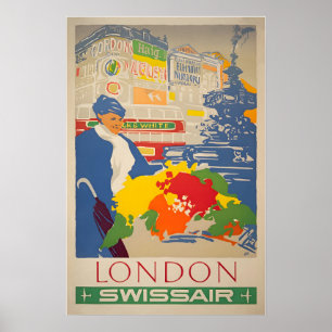 Cartaz de Viagem Londres Inglaterra Impressão de A