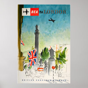 Cartaz de Viagem Londres Inglaterra Impressão de A