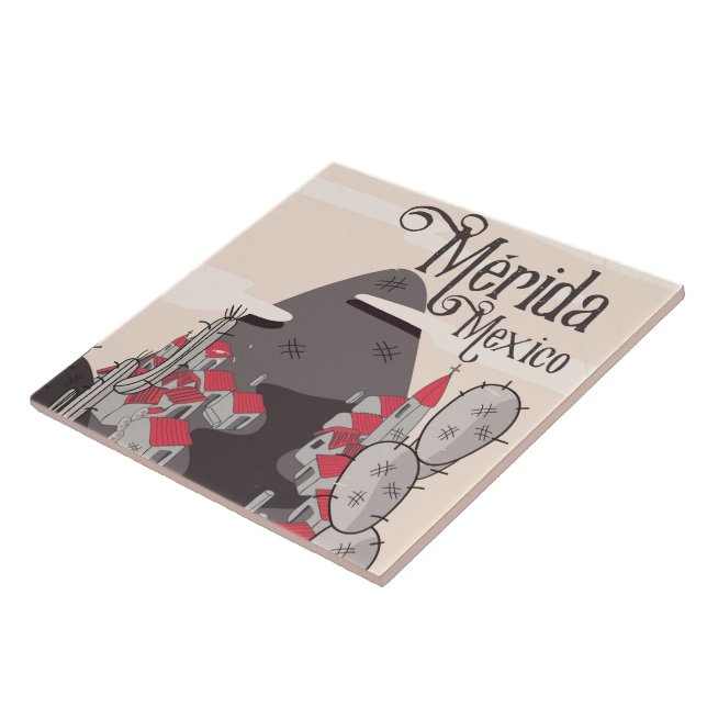 Cartaz de viagem Mérida México (Lateral)