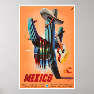 Cartaz de Viagem México Arte Mexicana Impressão de