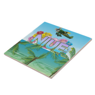 cartaz de viagem Niue Pacífico Sul