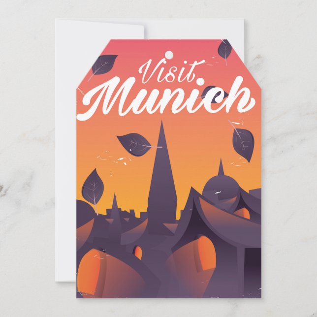 Cartaz de viagem para Munique Alemanha (Frente)