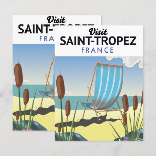 Cartaz de viagem Saint-Tropez França