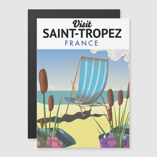 Cartaz de viagem Saint-Tropez França  (Frente/Verso)