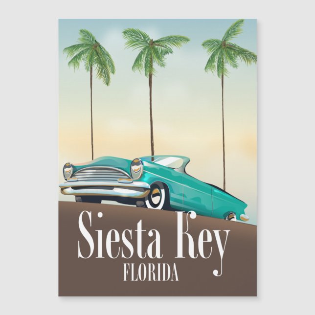 Cartaz de viagem Siesta Key Flórida (Frente)