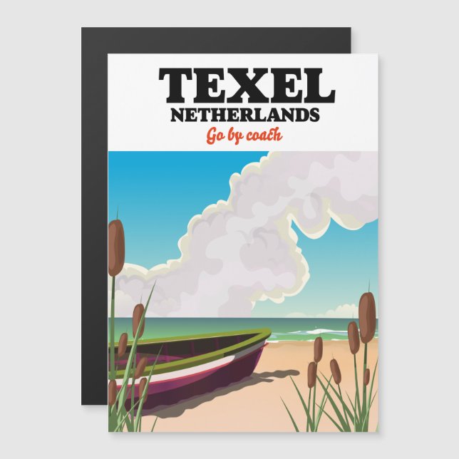 cartaz de viagem Texel Holanda (Frente/Verso)