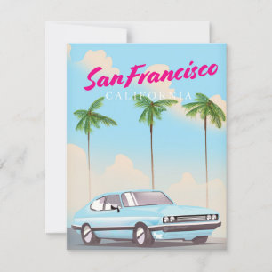 Cartaz de viagem tropical de São Francisco Califór