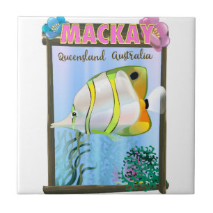 Cartaz de viagem tropical Mackay Austrália