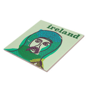 cartaz de viagem vintage cavaleiro Irlanda