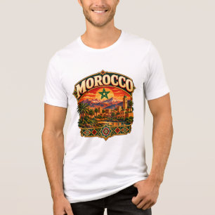 Cartaz de Viagem Vintage Marrocos Montanha Marroqu