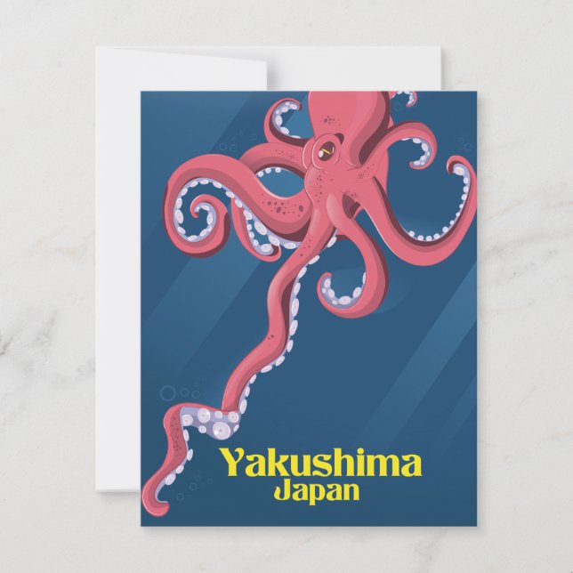 Cartaz de viagem Yakushima Japão (Frente)