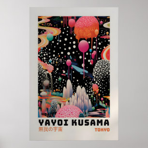 Cartaz de Yayoi Kusama - Impressão Abstrata de Yay