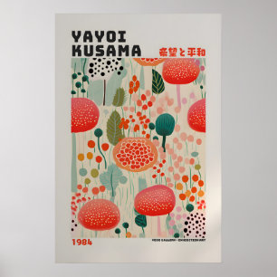 Cartaz de Yayoi Kusama - Impressão Abstrata de Yay