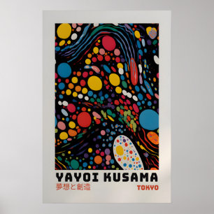 Cartaz de Yayoi Kusama - Impressão Abstrata de Yay