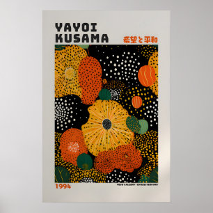 Cartaz de Yayoi Kusama - Impressão Abstrata de Yay