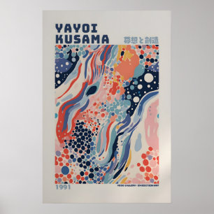 Cartaz de Yayoi Kusama - Impressão Abstrata de Yay