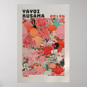 Cartaz de Yayoi Kusama - Impressão Abstrata de Yay