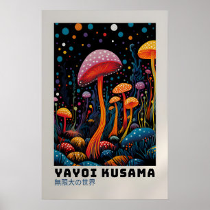 Cartaz de Yayoi Kusama - Impressão Abstrata de Yay