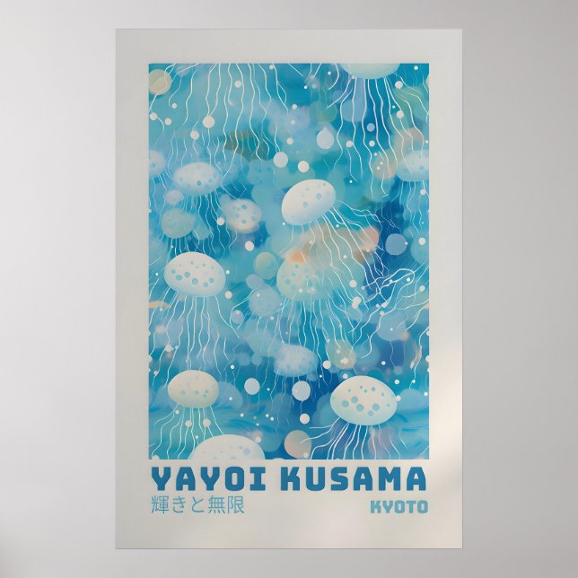 Cartaz de Yayoi Kusama - Impressão Abstrata de Yay (Frente)