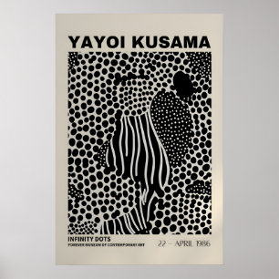Cartaz de Yayoi Kusama - Poster Abstrato de Yayoi