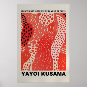 Cartaz de Yayoi Kusama - Poster Abstrato de Yayoi