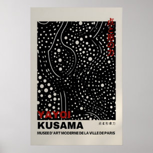 Cartaz de Yayoi Kusama - Poster Abstrato de Yayoi
