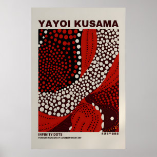 Cartaz de Yayoi Kusama - Poster Abstrato de Yayoi