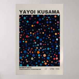 Cartaz de Yayoi Kusama - Poster Abstrato de Yayoi