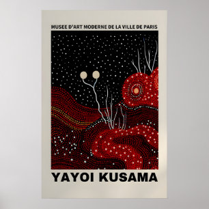 Cartaz de Yayoi Kusama - Poster Abstrato de Yayoi