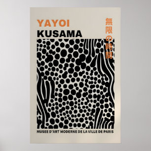Cartaz de Yayoi Kusama - Poster Abstrato de Yayoi