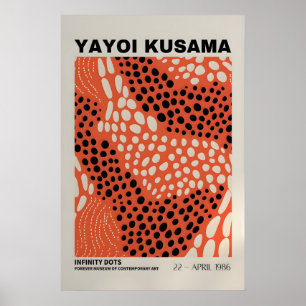 Cartaz de Yayoi Kusama - Poster Abstrato de Yayoi