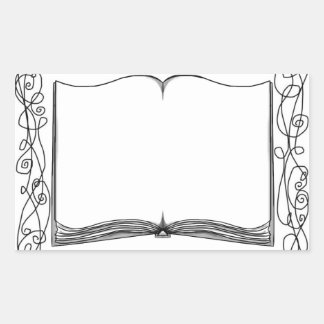 Cartaz do adesivo de livro embelezado