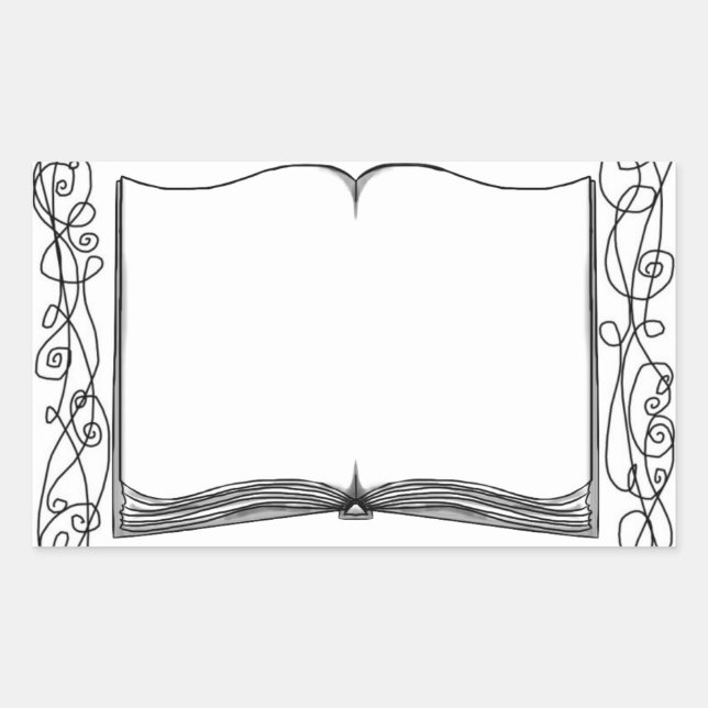 Cartaz do adesivo de livro embelezado (Frente)