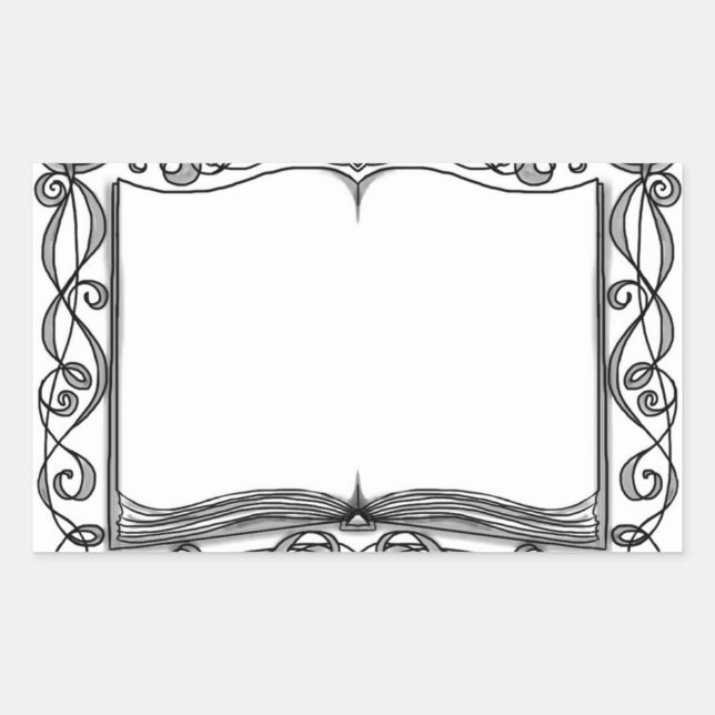 Cartaz do adesivo de livro embelezado (Frente)