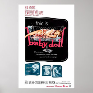 Cartaz do Filme Baby Doll 1956 IMPRESSÃO A5-A1 50s