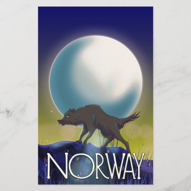 Cartaz do Lobo da Noruega (Frente)