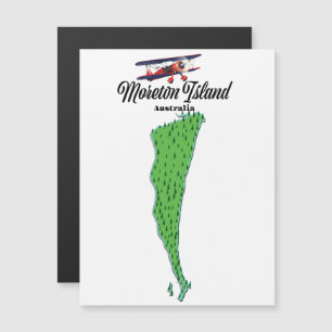 Cartaz do mapa da Ilha Moreton Austrália