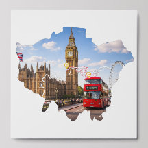 Cartaz do Mapa do Percurso do Maratona de Londres 