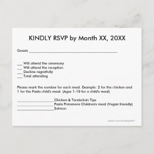 Cartaz do Menu RSVP de Thistle e Corações Roxo