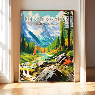 Cartaz do Parque Nacional Berchtesgaden, Impressão