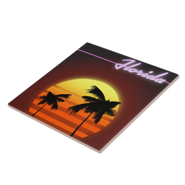 Cartaz do pôr do sol da Flórida 1984 (Lateral)