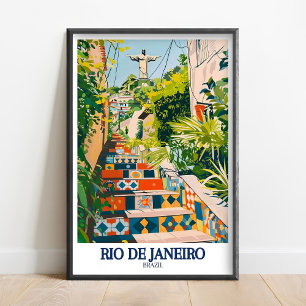 Cartaz do Rio De Janeiro - Impressão da Escadaria