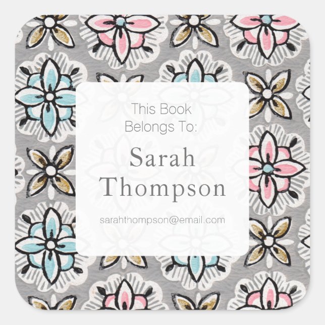 Cartaz Este Livro Pertence A Adesivos (Frente)