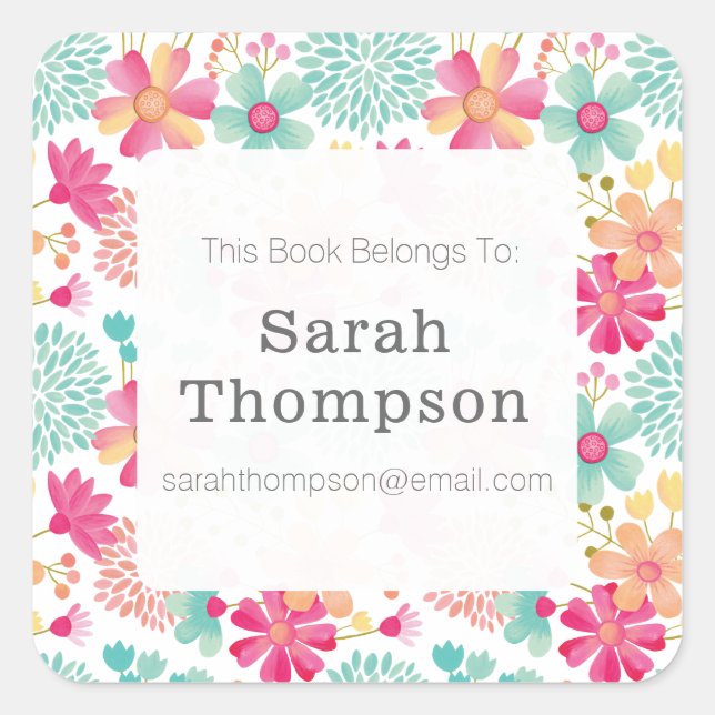 Cartaz Este Livro Pertence A Adesivos (Frente)