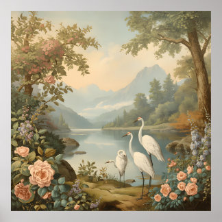 Cartaz Floral Vintage – Impressão de Valor em Semi